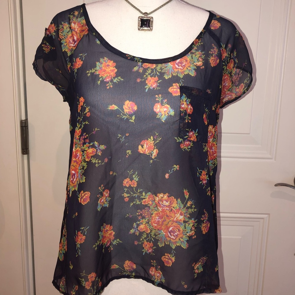 Xhilaration sheer top size S